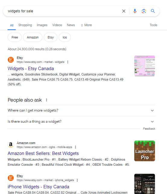 serp ranking, serp results