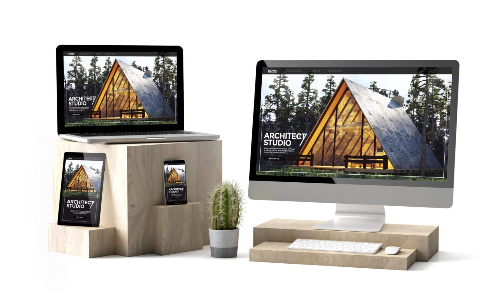 responsive web design on different devices