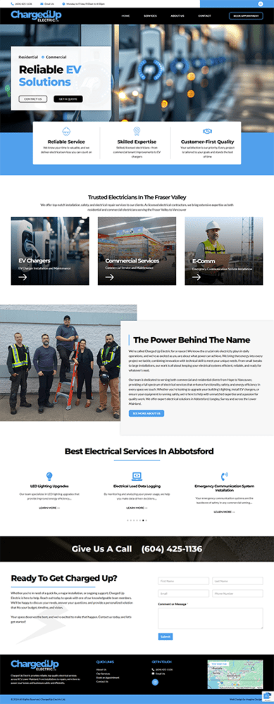 electrician website abbotsford