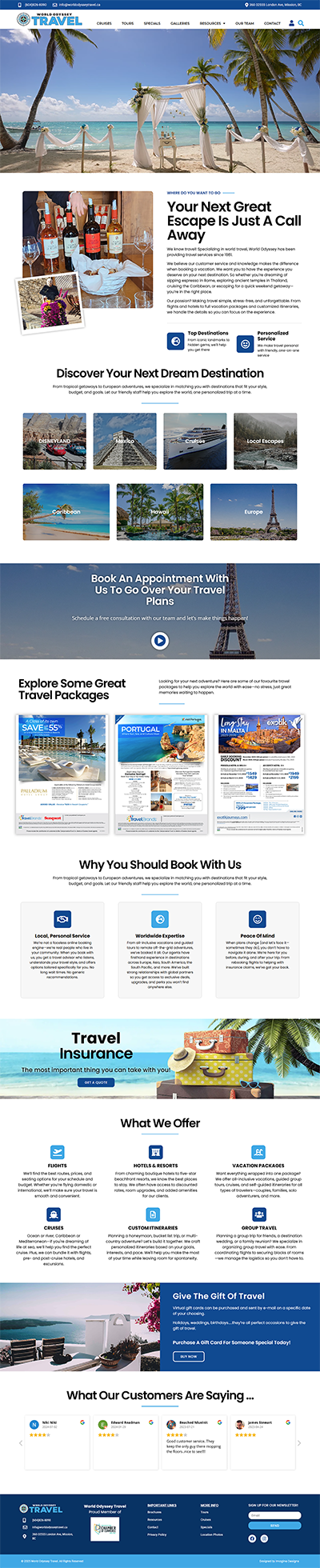 world odyssey travel agency website